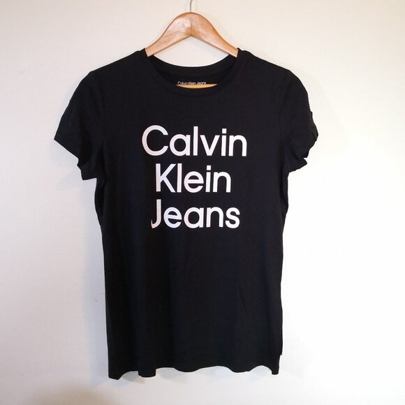 Calvin Klein Tops - Calvin Klein Tee Black‎ Size M